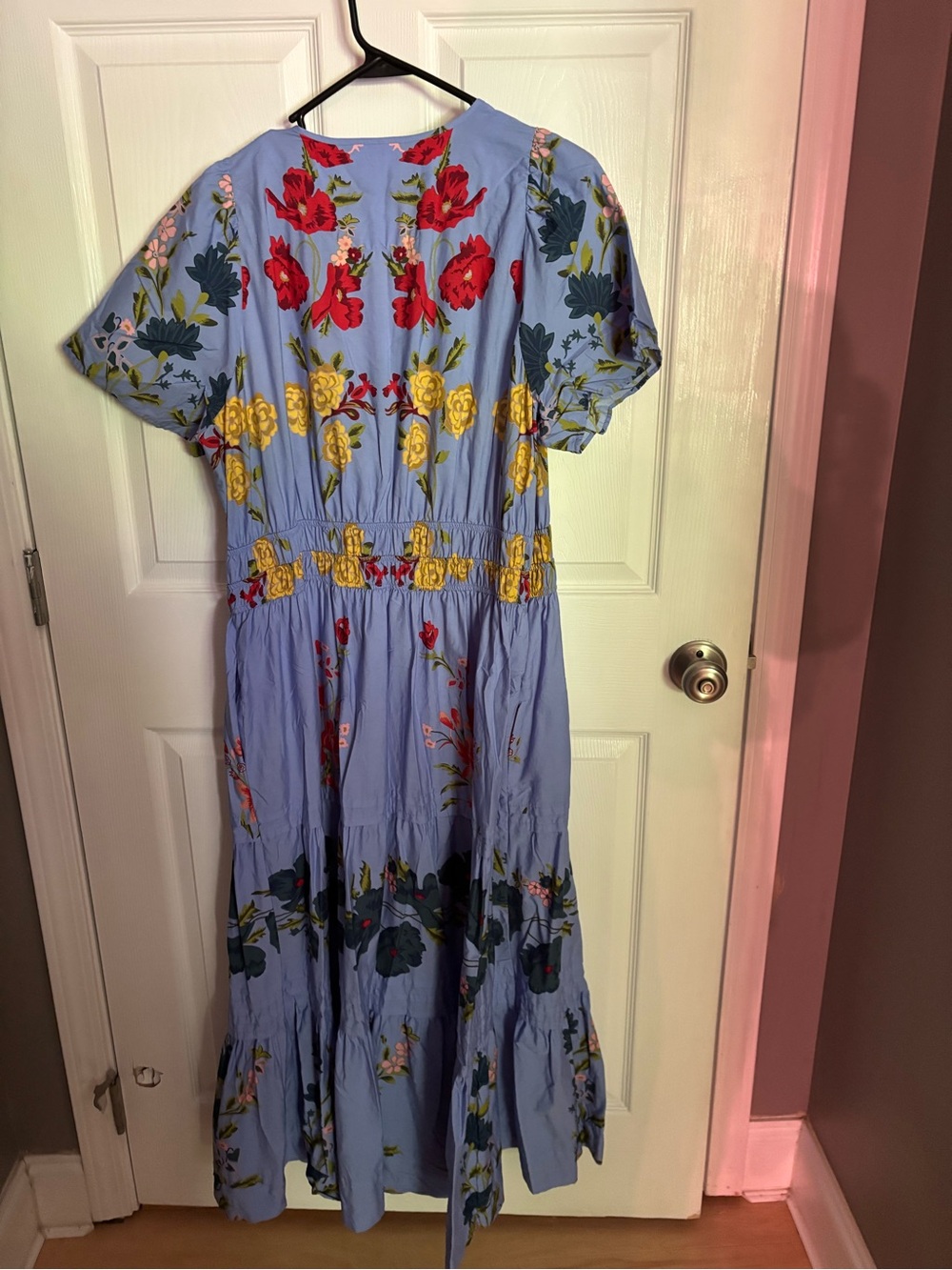 Anthropologie Somerset maxi dress blue floral 1X - Picture 2 of 6